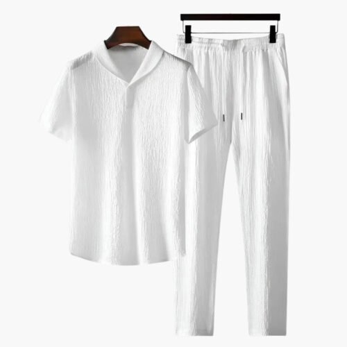 Cotton Polo & Pantalon Set