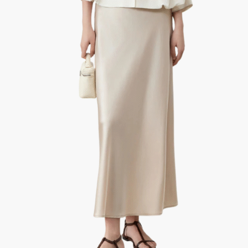 Old Money Silk Skirt