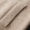 EXTRA-FINE MERINO WOOL ZIP POLO CARDIGAN