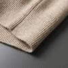EXTRA-FINE MERINO WOOL ZIP POLO CARDIGAN