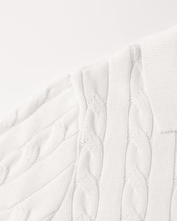 FLORENCE Cable Knit Polo