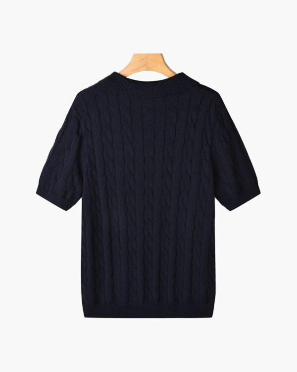 FLORENCE Cable Knit Polo