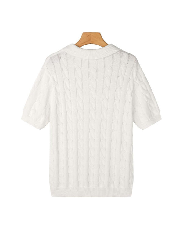 FLORENCE Cable Knit Polo
