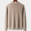EXTRA-FINE MERINO WOOL ZIP POLO CARDIGAN