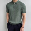 1A27CA12-6B94-4CDB-B974-B9B080CB0B39 GIMCHEON Knitted Polo Shirt