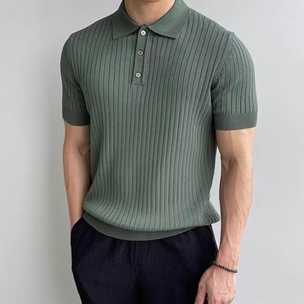 1A27CA12-6B94-4CDB-B974-B9B080CB0B39 GIMCHEON Knitted Polo Shirt