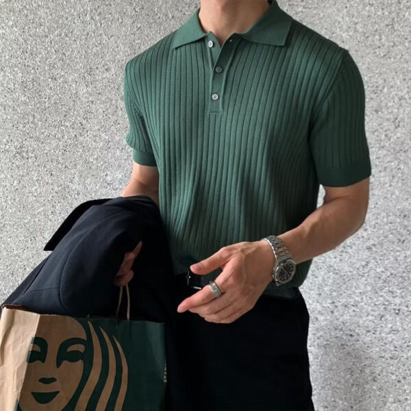 21679EB1-E953-4F38-961B-B8B81939BF72 GIMCHEON Knitted Polo Shirt