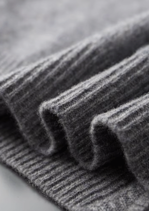 MERINO ZIP TWO-TONE CARDIGAN