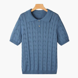 FLORENCE Cable Knit Polo